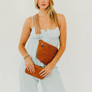 Westlyn Woven Bum Bag - TOP SELLER: Brown