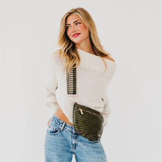 Westlyn Woven Bum Bag - TOP SELLER: Brown