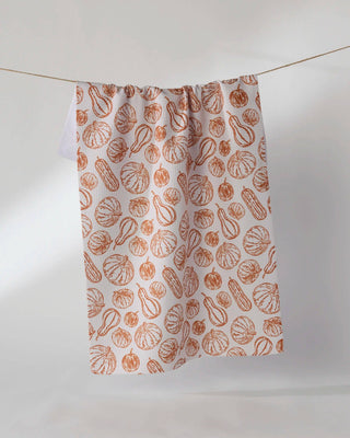 Harvest Sketch: Geometry Kitchen Tea Towel