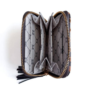 Wynona Woven Wallet: Brown