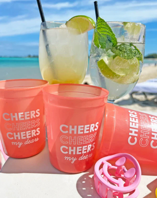 CHEERS MY DEARS!  Color Changing Reuseable Cup Set