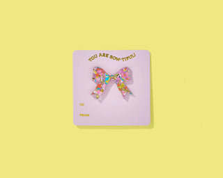 For Fun - Bow Confetti Pin Card