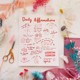 Daily Affirmations Art Print - 8x10