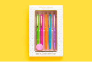 Best Teacher Ever Colored Pen Set