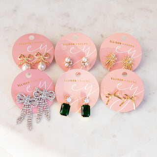 Sparkling Starburst Stud Earrings