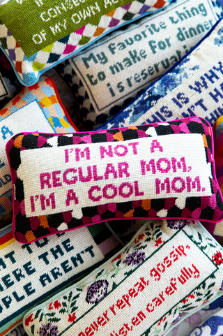 Cool Mom - Mean Girls Needlepoint Pillow