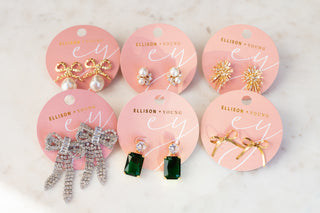 Sparkling Starburst Stud Earrings
