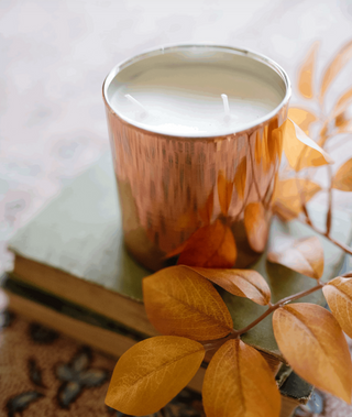 Reserve Candle - 15 oz Gold Glass Container