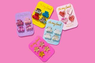 Confetti Mini Claw Hair Clips Set  (Multiple Styles)
