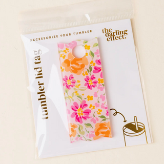 Tumbler Lid Tag - Secret Garden