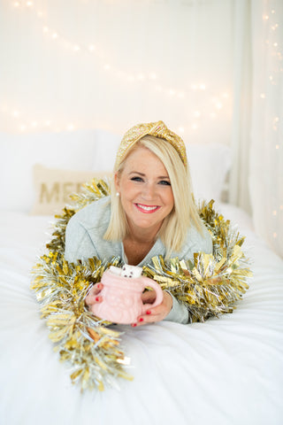 You're So GOLDEN Top Knot Glitter Headband