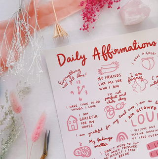 Daily Affirmations Art Print - 8x10