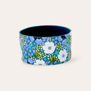 Blue & Green Floral No-Slip Tumbler Boot