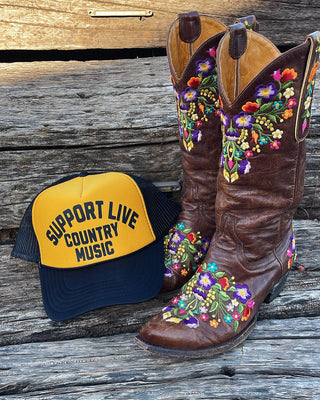 Support Live Country Music Trucker Hat