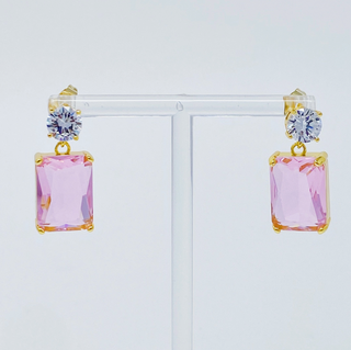 Pretty in Pink Jewel Earrings
