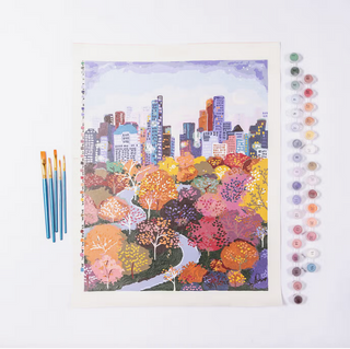 Autumn in the Park Paint-By-Number Kit