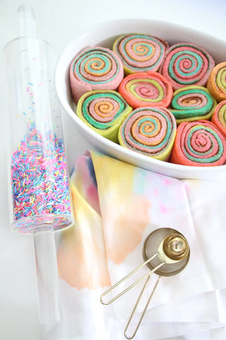 Baking Spirits Bright Acrylic Sprinkle Filled Rolling Pin