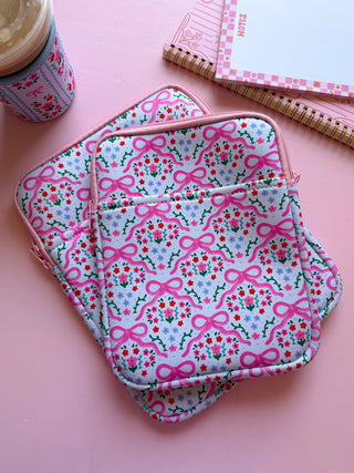 Bow + Flowers Kindle Case/Book Sleeve