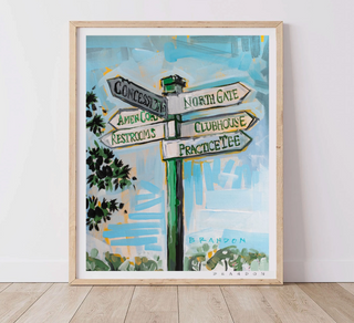 The Masters at Augusta National - Patron Signpost - 8"x10" Art Print