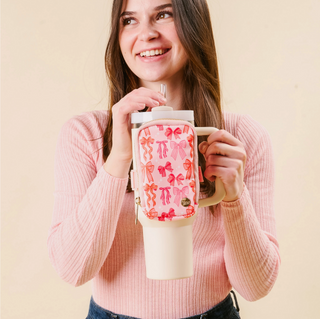 Blushing Bows Tumbler Fanny Pack
