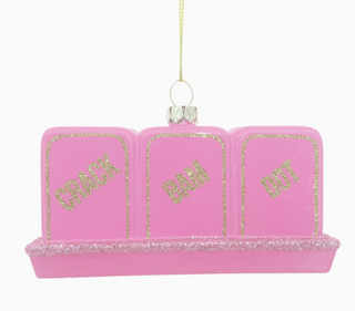 Mahjong Tile Boxed Glass Ornament