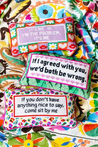 It's Me. Hi. - Swiftie Needlepoint Statement Pillow