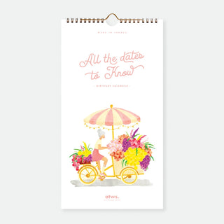 Important Dates Calendar - Watercolor Illustrations