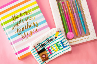 Teacher Fuel Beaded Coin Purse