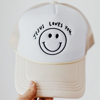 Smile, Jesus Loves You Trucker Hat