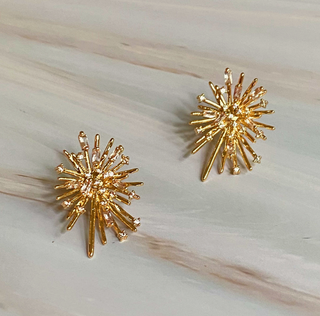 Sparkling Starburst Stud Earrings