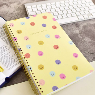 Church Notes Notebook - Smiley Face