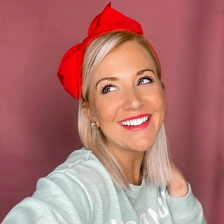 A Bow on Top Headband - Red