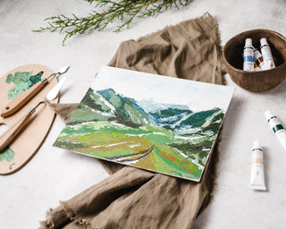 Mountain Palette Knife Painting Kit | Landscape