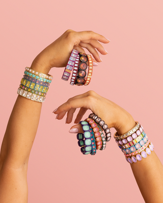 Enamel Stretch Bracelets - Various Styles