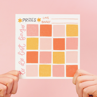 Bingo To Do List Notepad