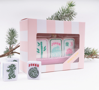 Mahjong Tile Boxed Glass Ornament