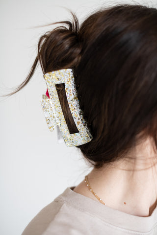 Pearl Confetti Large Claw Clip