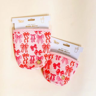 Darling Drink Sleeve in Blushing Bows