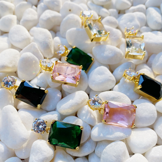 Pretty in Pink Jewel Earrings