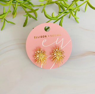 Sparkling Starburst Stud Earrings