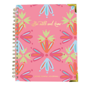 Devotional Journal - Be Still & Know - Pink/Multicolor