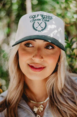 Golf Wives Social Club Two-Toned Canvas Fitted Hat