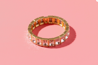 Gold Enamel Stretch Bracelets - Various Styles