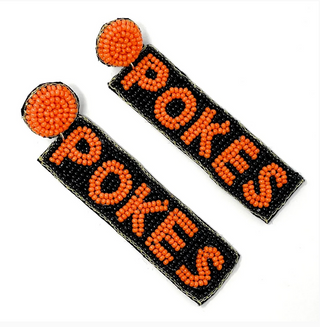 OSU Pokes Beaded Earring