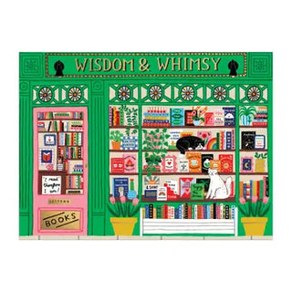 Wisdom & Whimsy Bookshop - 100 Piece Foil Puzzle