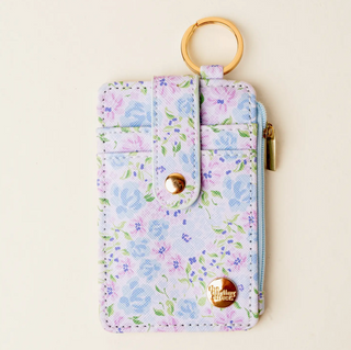Blue Garden Keychain Wallet