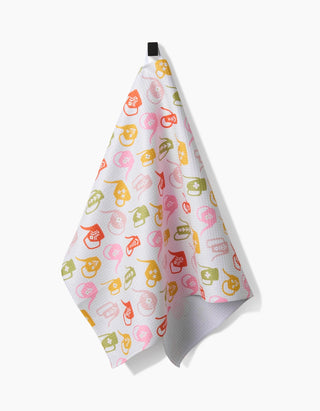 Retro Watering Cans - Geometry Tea Towel