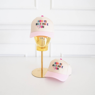 Blondes Have More Fun - Colorful Embroidered Hat