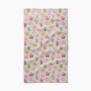 Retro Watering Cans - Geometry Tea Towel