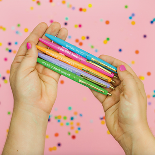 Colorful Motivational Pen Set
